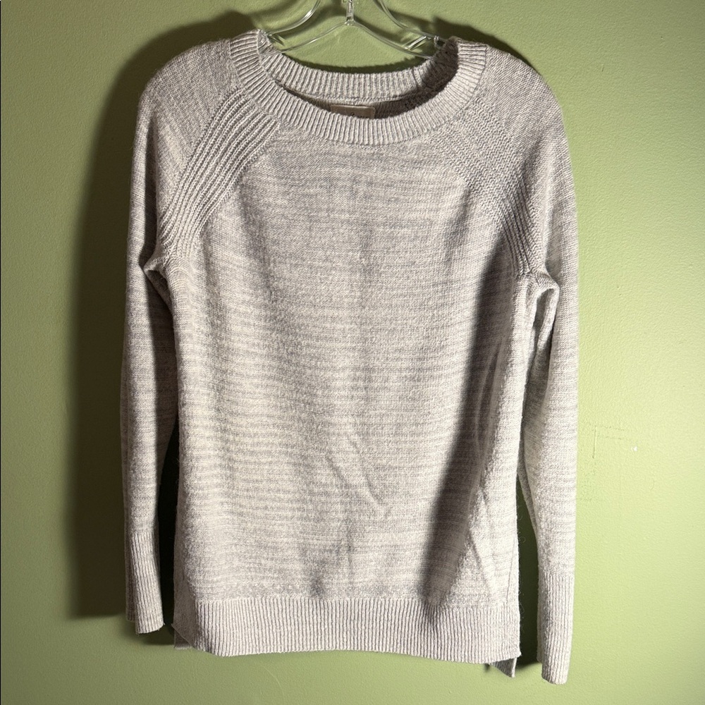 Lou & Grey Cream Crewneck Sweater